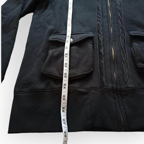 Elvis & Jesus black full zip thick hoodie direction - Picture 4 of 7